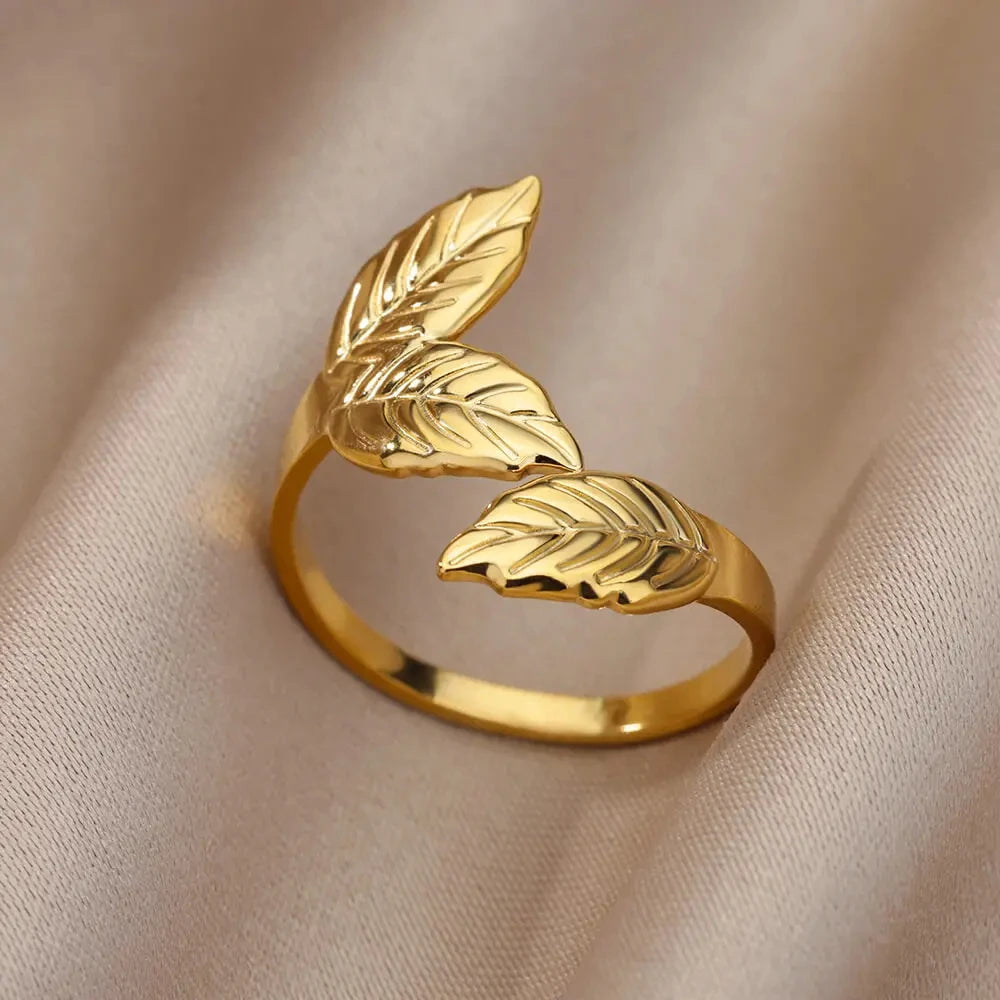 Bague Dorée Acier Inoxydable 316L – Anti-Décoloration