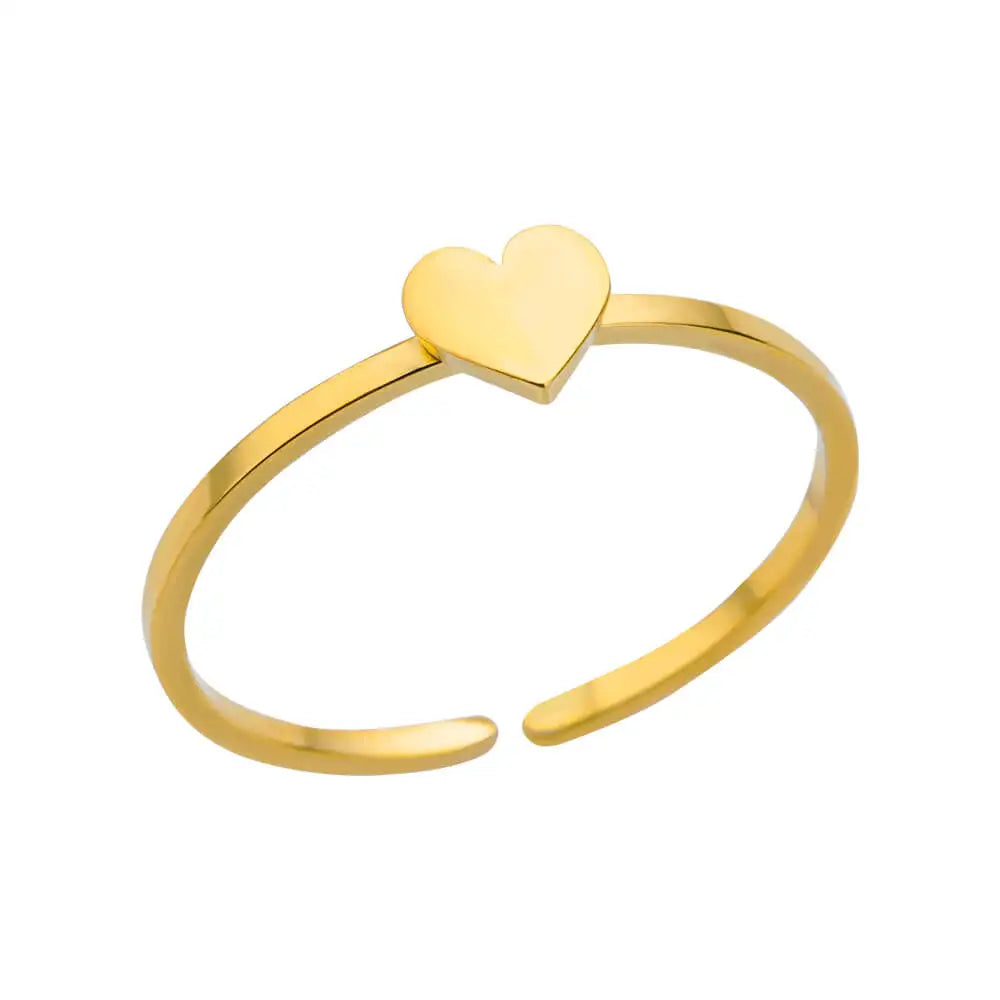 Bague Dorée Acier Inoxydable 316L – Anti-Décoloration