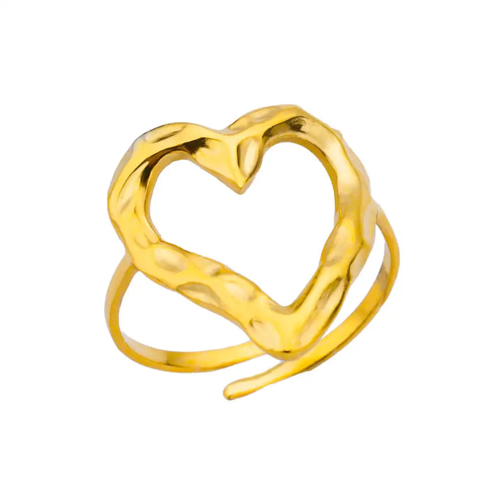 Bague Dorée Acier Inoxydable 316L – Anti-Décoloration
