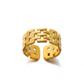 Bague Dorée Acier Inoxydable 316L – Anti-Décoloration