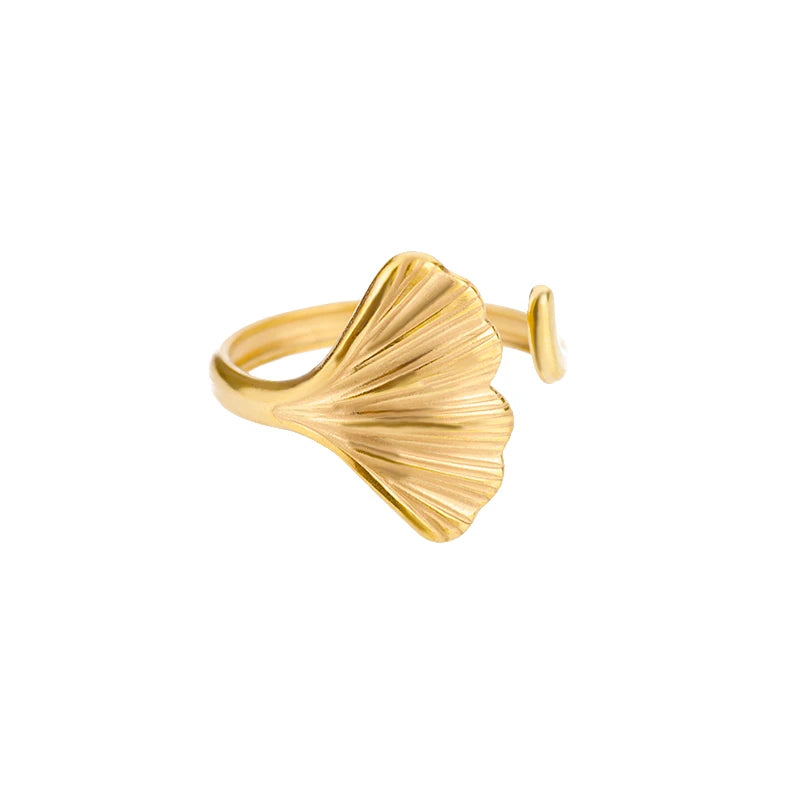 Bague Dorée Acier Inoxydable 316L – Anti-Décoloration