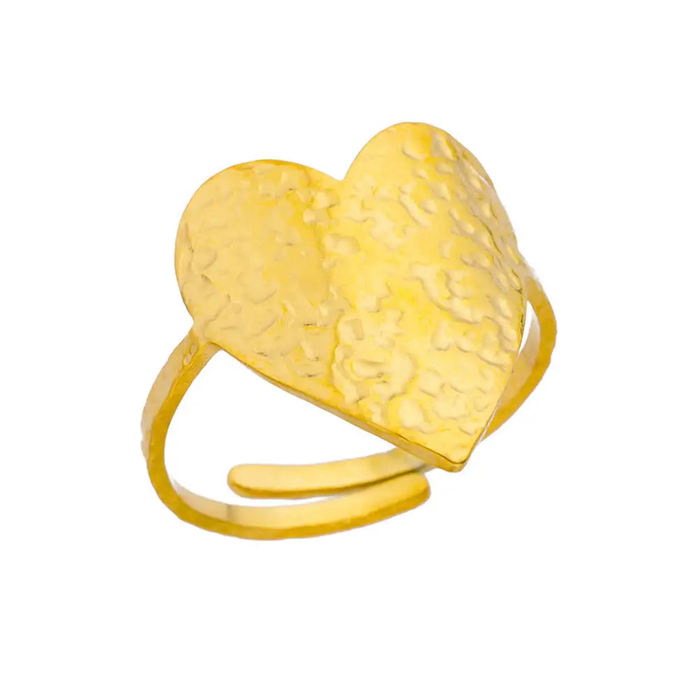 Bague Dorée Acier Inoxydable 316L – Anti-Décoloration