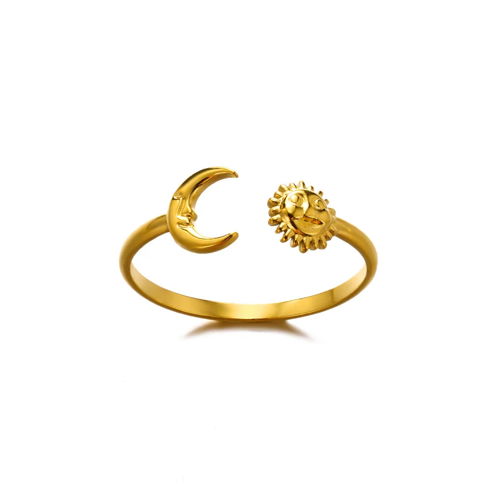 Bague Dorée Acier Inoxydable 316L – Anti-Décoloration