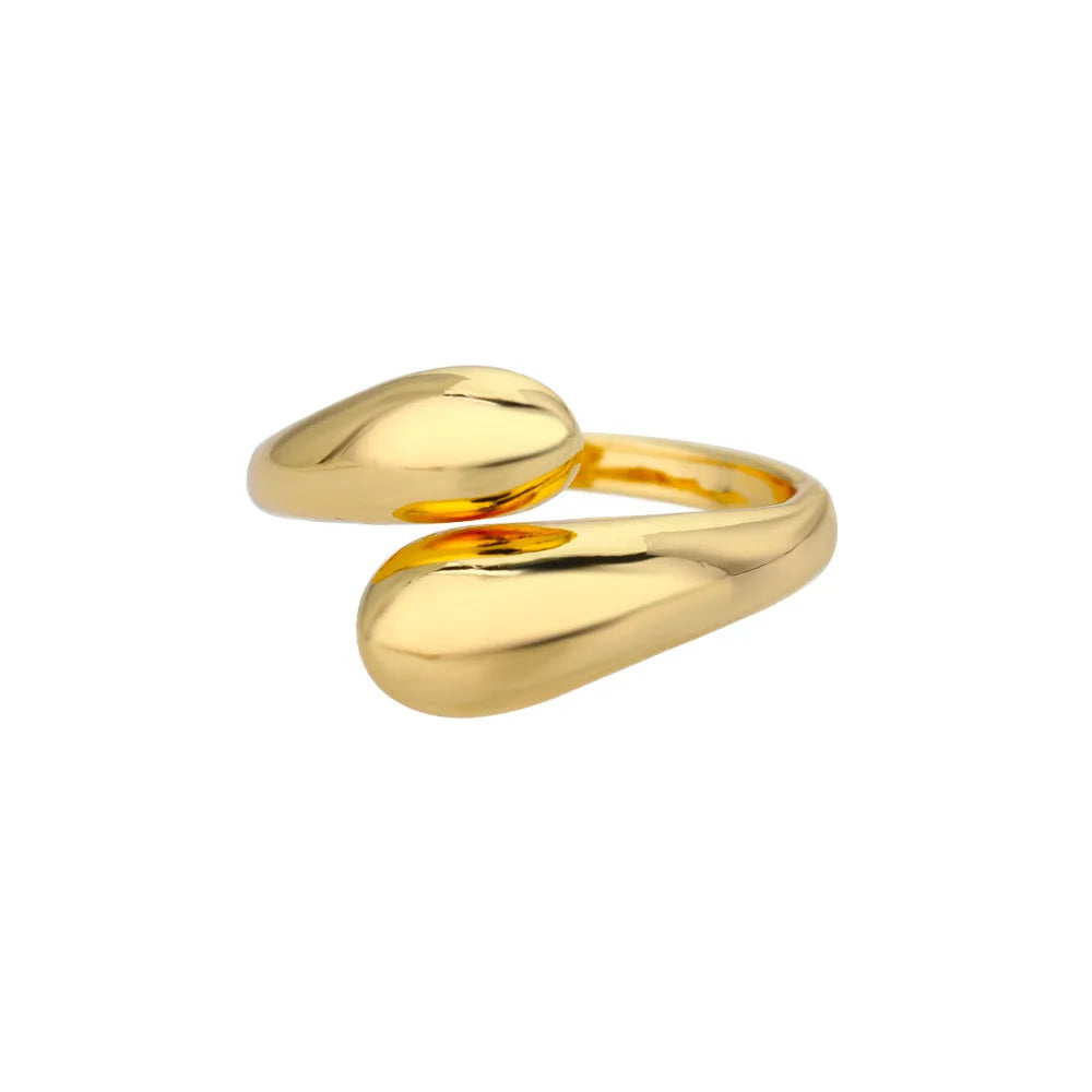 Bague Dorée Acier Inoxydable 316L – Anti-Décoloration
